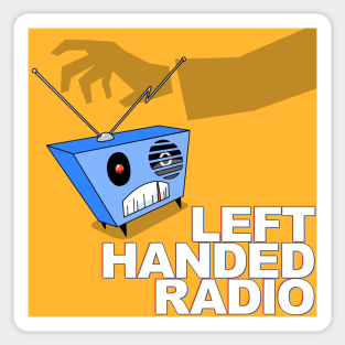 Left Handed Radio Logo Sticker